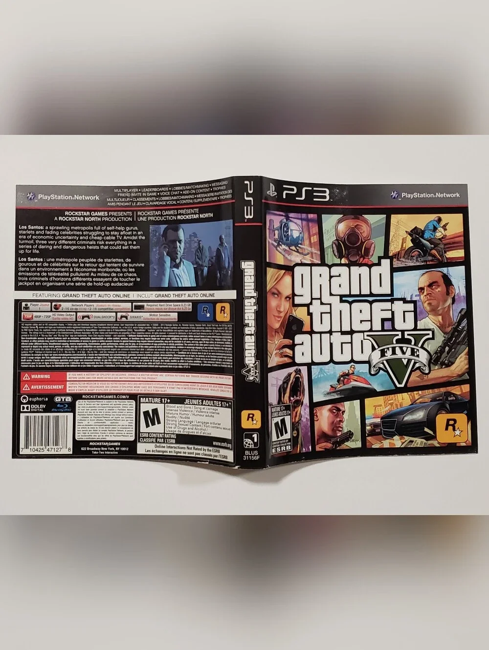 Grand Theft Auto V GTA 5 PS3 Complete CIB Map Manual Tested PlayStation 3 - Picture 4 of 15